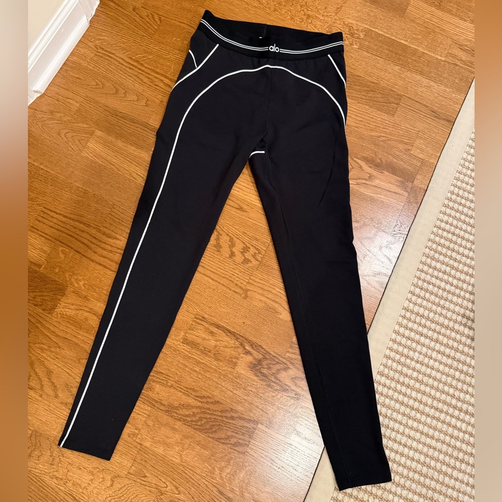 Alosoft Heart Throb Black Leggings (size L)